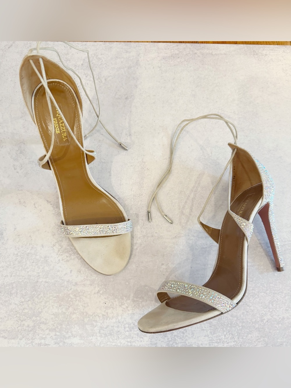 Aquazurra Linda crystal heels - Picture 2 of 7